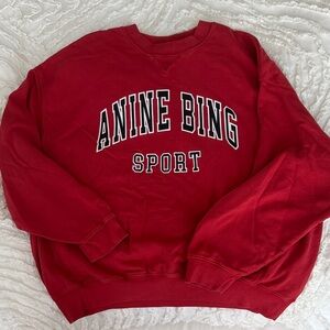 Anine Bing Sport Red Crewneck